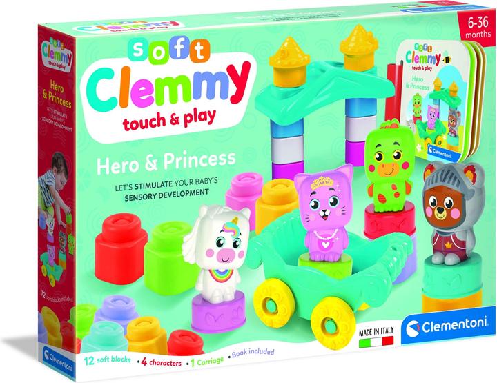 Produktbild Clementoni Clemmy Baby Held und Prinzessin Konstruktionen (16 Teile)