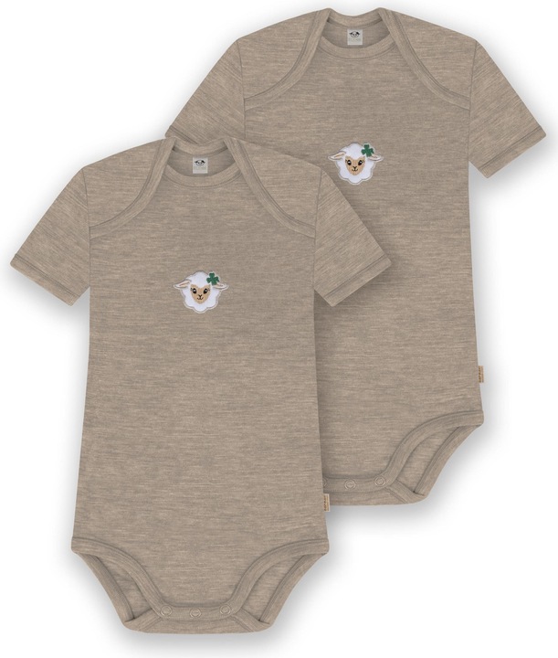 Produktbild Normani 2er Set Baby Merino Body Kurzarm „Tauranga" - 9289 (92)