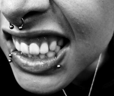Actual product image Hermex Circular Barbell Piercing Stainless Steel with Zirconia - Mocha (Stainless steel)