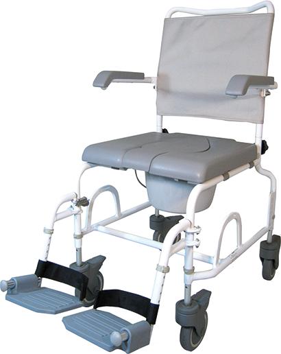 Immagine prodotto Devilbiss Chaise douche-toilettes DuoMotion roulettes directionnelles arrière de 5" (200 kg)