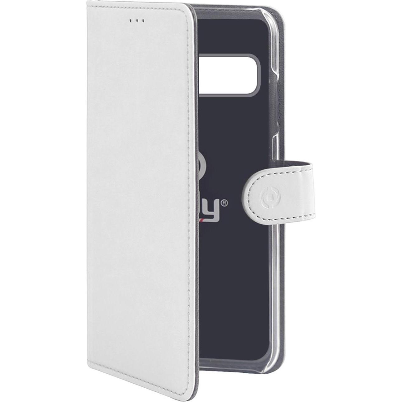 Celly Bianco Wally Custodia Per Cellulare 16,3 Cm (6.4') Custodia A Borsellino (Samsung Galaxy S10+), Cover Smartphone,