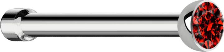 Immagine prodotto Star Piercing Borchia da naso dritta in argento con cristallo rosso (senza ottone, Titanio)