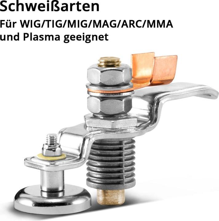 Image du produit Stahlwerk Borne de masse magnétique et borne de terre EC-200 ST pouvant supporter jusqu'à 200A