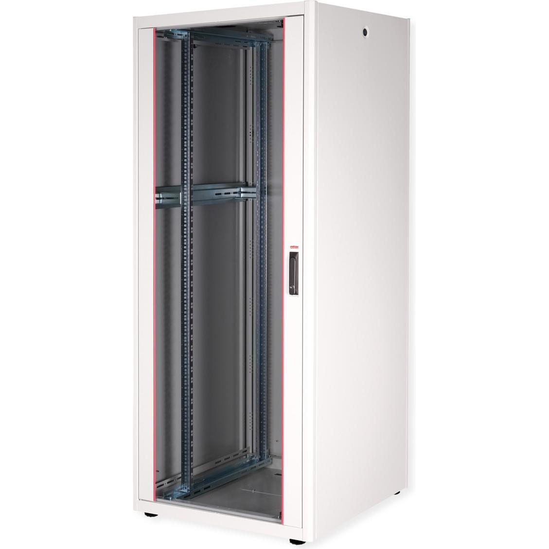 Roline 19-Zoll Netzwerkschrank Basic 42 HE (42 HE, 19 Zoll Rack), Serverschrank, Grau