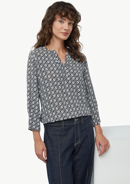 Produktbild Comma Bluse Crêpe-Bluse mit Icon-Muster (34)