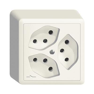 Actual product image Feller Triple socket