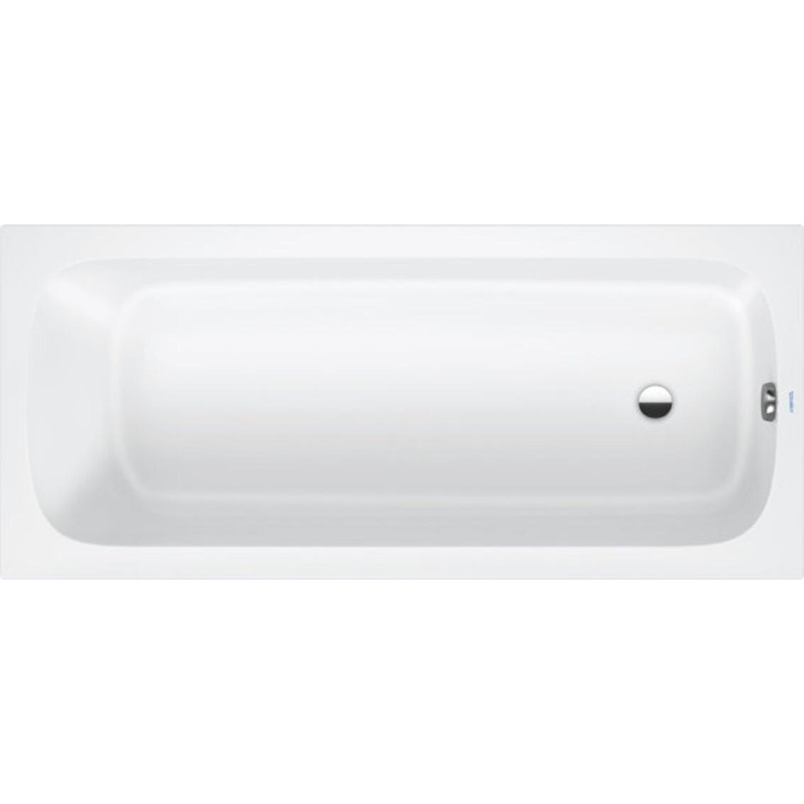 Duravit, Badewanne, Qatego Badewanne, Einbau, 1700x750x480mm, Acryl, 1 Rückenschräge, weiss (75 cm, 170 cm)