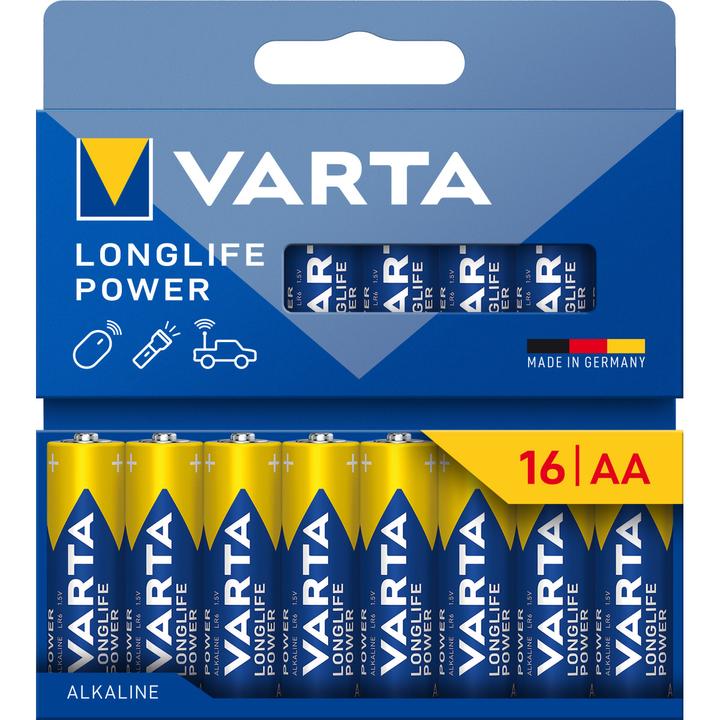 Produktbild Varta Longlife Power AA Pack 16 (16 Stk., AA, 2960 mAh)