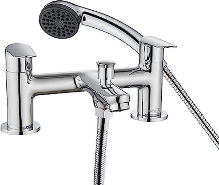 Bristan Robinet de bain et douche chromé durable avec commande unique et poignée