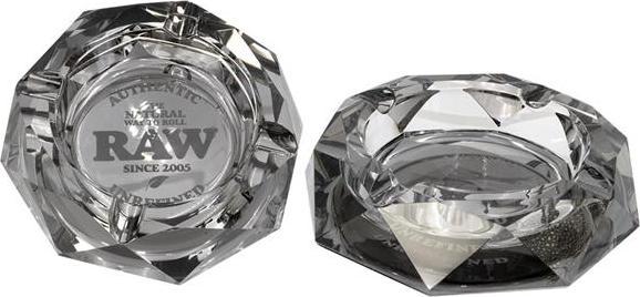 Actual product image RAW The Dark Side Glass Ashtray