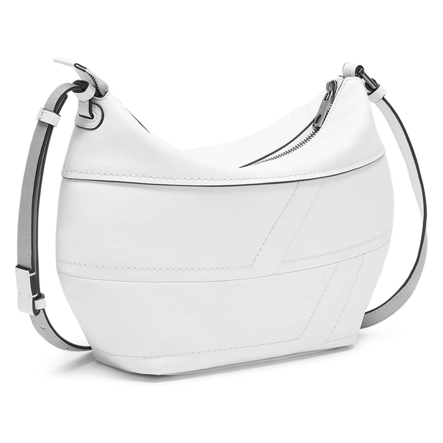 Liebeskind Berlin, Damen, Handtasche, Hobo Handliche Hobo-Bag Aus Nappaleder, Beige