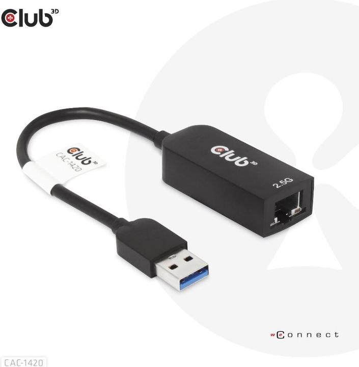 Produktbild Club 3D USB 3.2 Gen1 Typ A auf RJ45 (USB, RJ45 (1x))