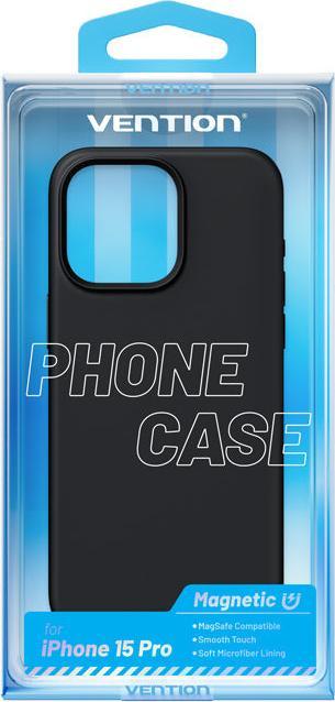 Actual product image Vention KUFB0-30 Silicone Case for iPhone 15 Pro (black) (Apple iPhone 15 Pro)