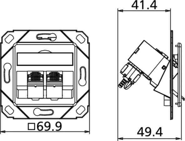 Actual product image Metz Connect 130B12D21102-E - 6a - White - 1 piece(s)