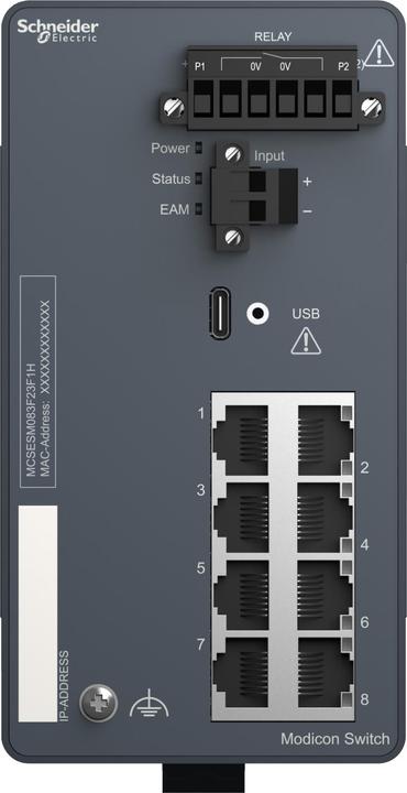 Actual product image Schneider Electric MCSESM083F23F1H (8 ports)