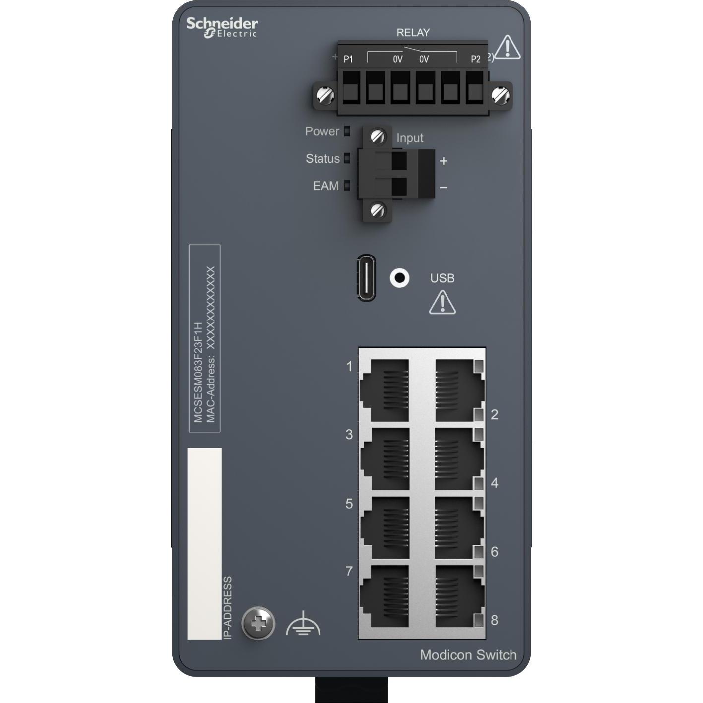 Thumbnail - Schneider Electric MCSESM083F23F1H (8 Ports), Netzwerk Switch