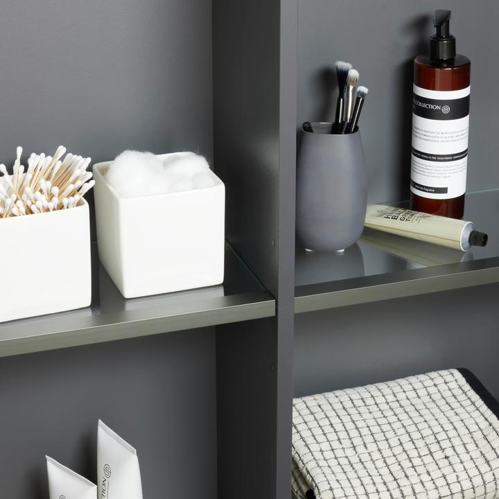 Actual product image Duravit Half-tall cabinet L-CUBE 700x243x800mm dark brushed oak (70 x 24.30 x 80 cm)