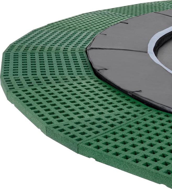 Produktbild Exit Dynamic ebenerdiges sports Trampolin ø427cm - schwarz (427 cm)