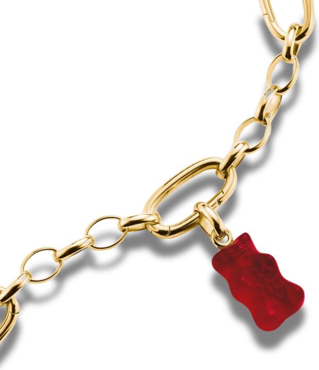 Image du produit Thomas Sabo Charm-Goldbären-Anhänger in Rot Connect vergoldet (Argent Sterling)