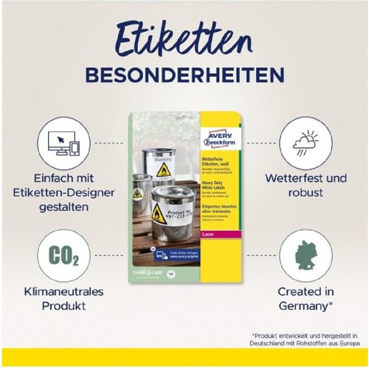 Produktbild Avery wetterfeste Etiketten