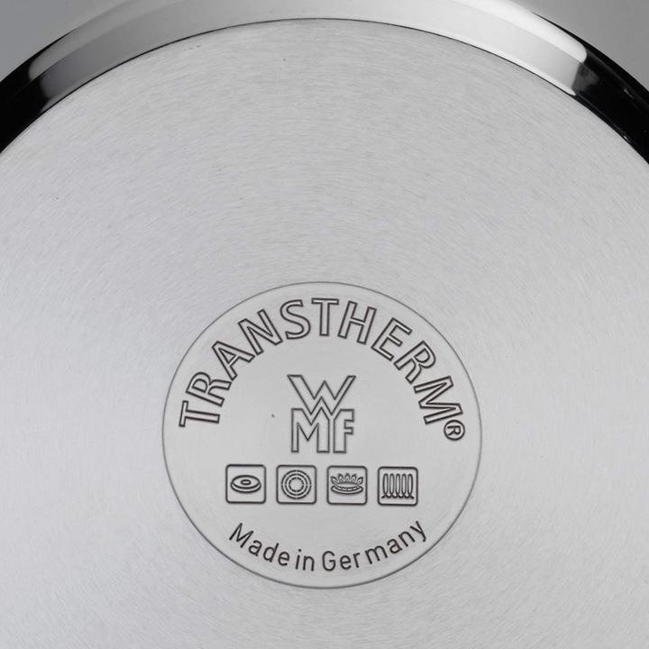 Produktbild WMF Stielkasserolle Topf 16cm Stieltopf Deckel Function4 Induktion Edelstahl (16 cm, Kochtopf, Edelstahl)