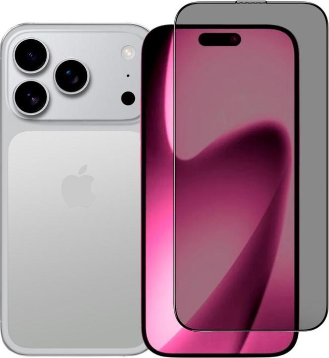 Actual product image iLera Protective glass DeLuxe Incognito Glass for iPhone 17 Pro (1 pcs., Apple iPhone 17 Pro)