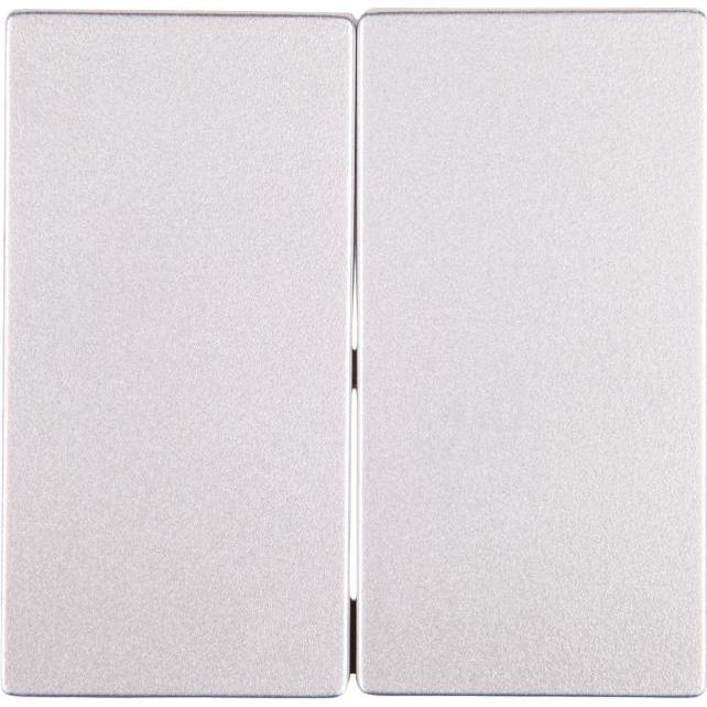 Schneider, Zubehör Schalterprogramm, Merten System M Aluminium Doppelwippe (MTN433560)