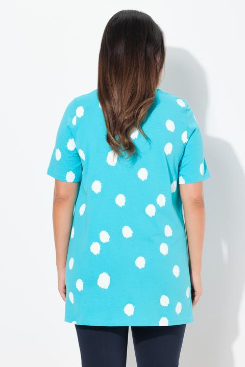 Immagine prodotto Ulla Popken Maglia dal taglio lungo e svasato con pallini, scollo rettangolare e mezze maniche (42, 44)