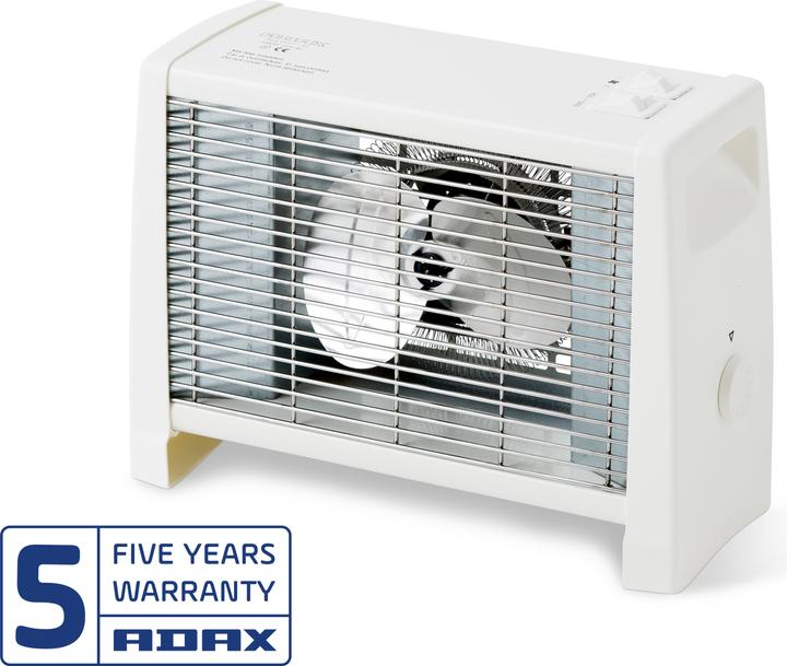 Produktbild Adax Wärmegebläse VV9 T 230V mit mechanischem Thermostat, 3 Leistungsstufen 800W, 1200W und 2000W (2000 W)