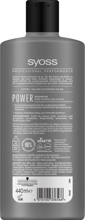 Produktbild Syoss Men Power (440 ml, Flüssiges Shampoo)