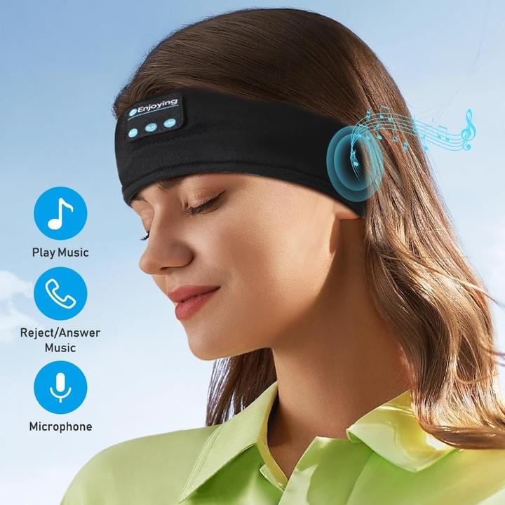 Produktbild Cbx Bluetooth Stirnband mit Kopfhörer, kabellose Schlafkopfhörer Schwarz (10 h)