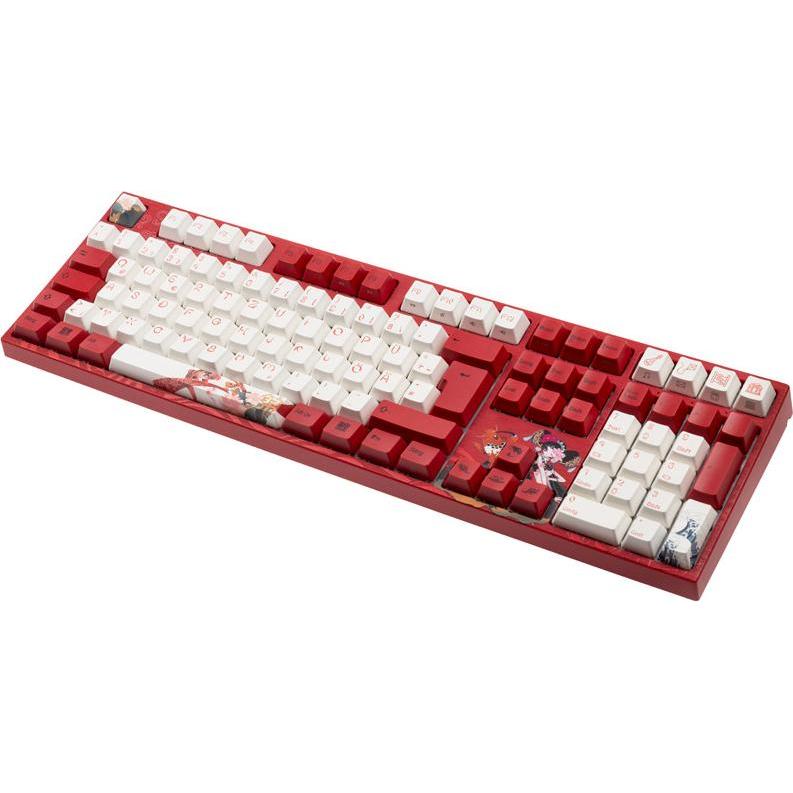 Thumbnail - Varmilo VEA109 Koi Gaming Tastatur, MX-Silent-Red, weisse LED (DE, Kabelgebunden), Tastatur, Rot