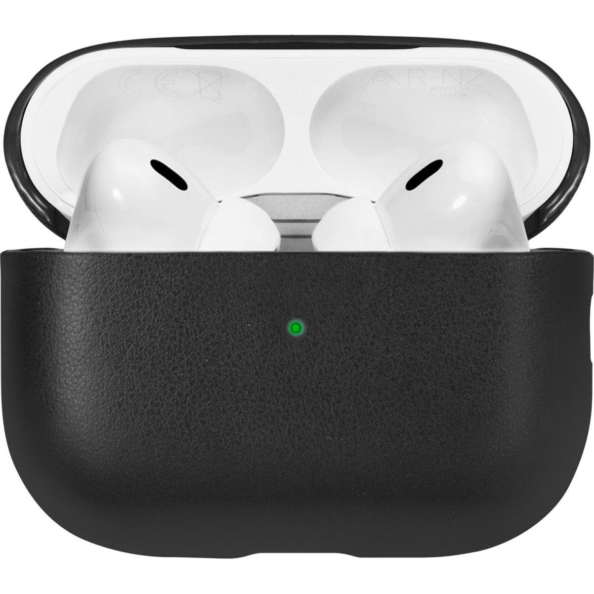 Thumbnail - Native Union Leather Case für Apple AirPods Pro 1G & 2G (Kopfhörer Hülle), Kopfhörertasche + Schutzhülle, Schwarz