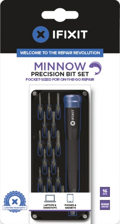 Image du produit iFixit Set de réparation Minnow (000, 0, P5 Y000, 2,5 mm T3, TR10 P2, T5 TR6, PZ1 1x, TR8, Y0, T4)