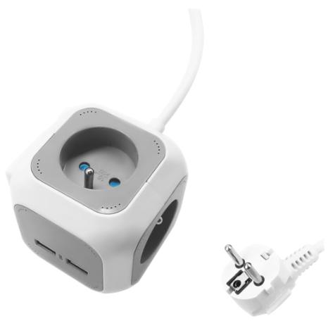 Orno, Steckdosenleiste, Kabelverlängerung mit mehreren Steckdosen OR-AE-13144 (4 Steckdosen + 2 USB) (4 x, 1.40 m)