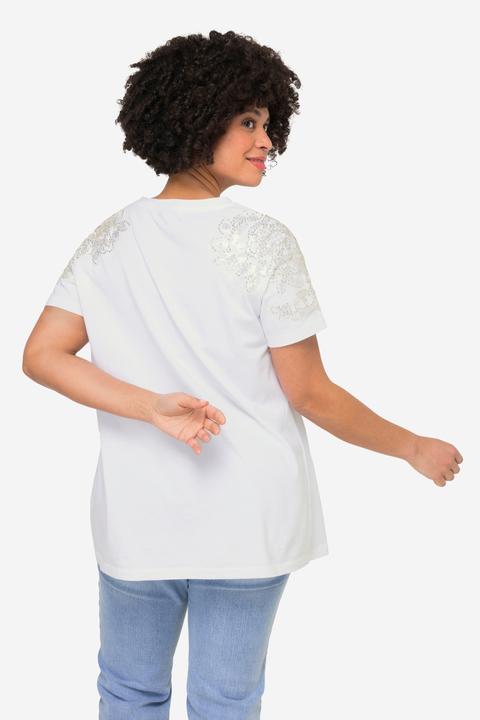 Immagine prodotto Angel of Style T-Shirt, Classic Fit, Schulter-Verzierung, Halbarm (46)