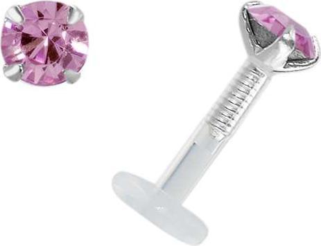 Rosa brillante, Argento, Trasparente