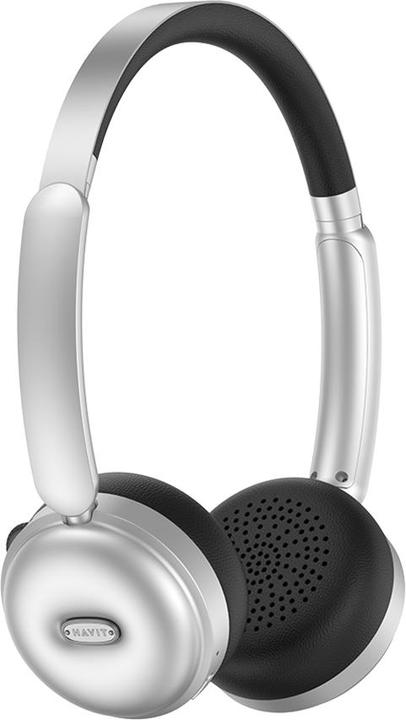 Havit - Wireless Headphones (H616BT) - On-ear, Bluetooth 5.4, 400mAh, Type-C - Silver / Black (Kabellos)