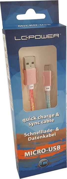 Immagine prodotto LC-Power LC Cavo USB di alimentazione da USB (M) a Micro USB tipo B (M) (1 m, USB 2.0)