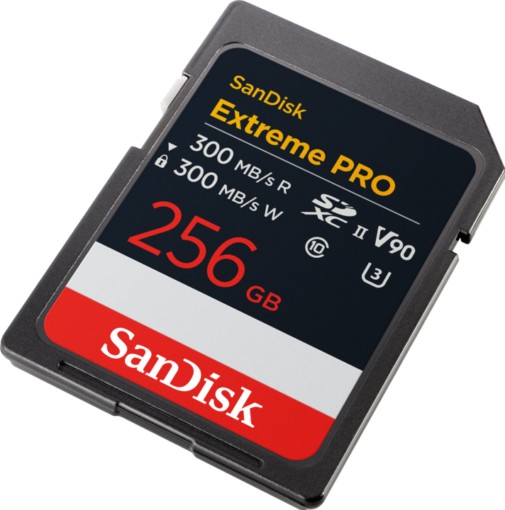 Image du produit SanDisk Extreme PRO UHS-II V90 (256 Go, SDXC, U3, UHS-II)