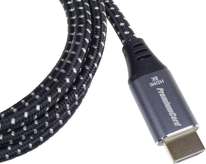 Actual product image PremiumCord ULTRA HDMI 2.1 High Speed + Ethernet cable 8K@,zlacenÃ© (1 m)