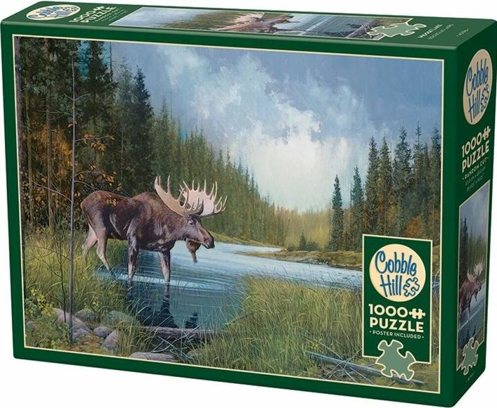 Actual product image Cobble Hill Moose in the lake 1000 parts (1000 pieces)
