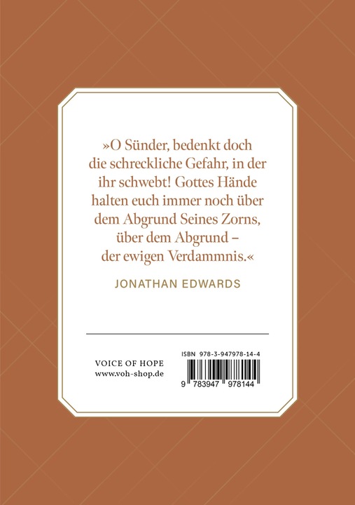 Immagine prodotto Sünder in den Händen eines zornigen Gottes (Tedesco, Jonathan Edwards, 2023)