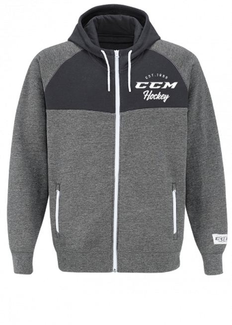 Produktbild CCM F3856 ACADEMY FULL ZIP HOOD SR (S, Grau) (S)