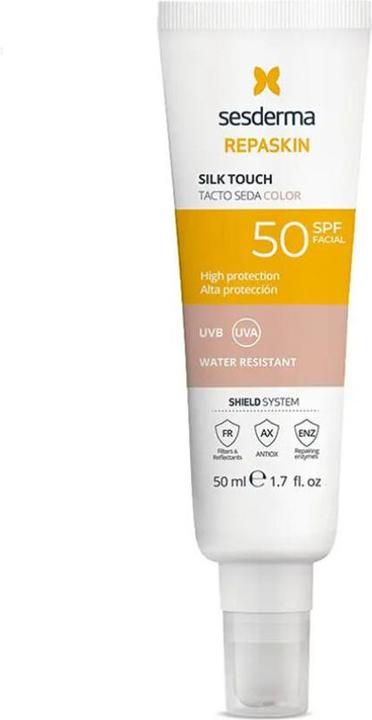 Produktbild Sesderma REPASKIN SPF 50 Sonnenschutz mit Farbe 50ml Seidig (Sonnencreme Gesicht, SPF 50, 50 ml, 80 g)