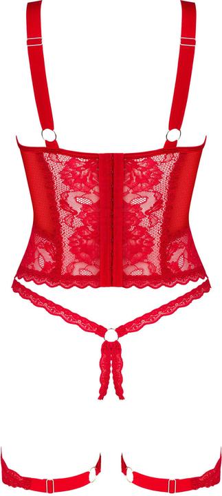 Produktbild Obsessive Belovya Corset - Red (M, L)