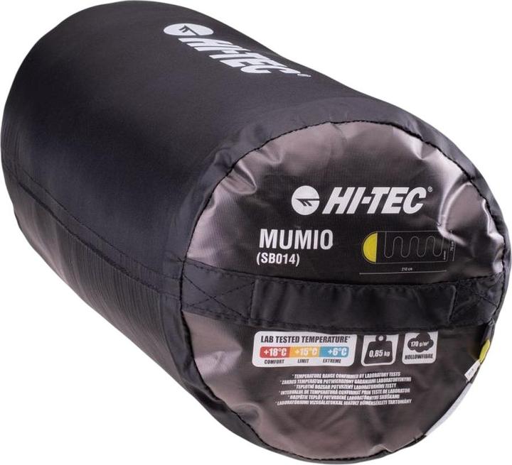Actual product image Hi-Tec Mummy sleeping bag Anthracite (210 cm)
