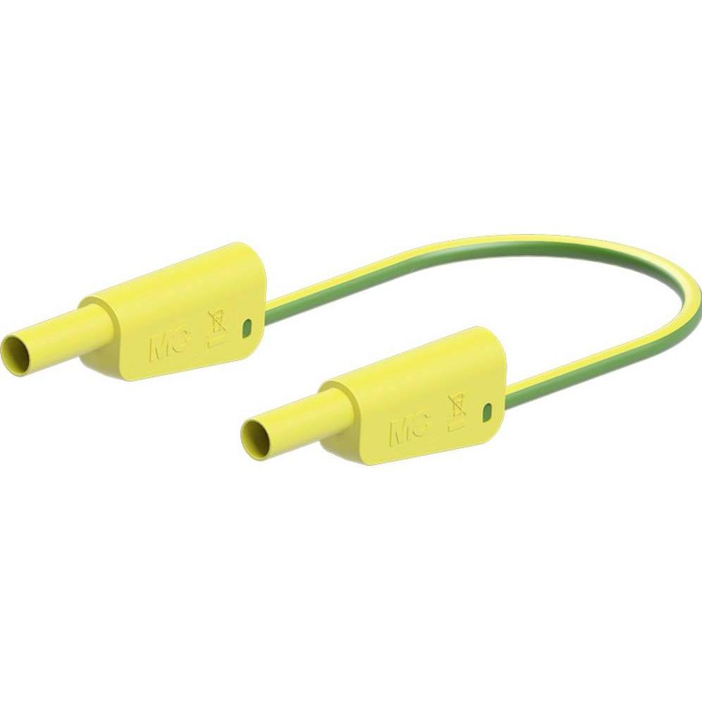 Stäubli, Messleitung, SLK-4A-F25 Messleitung ( - ) 50 cm Gelb, Grün 1 St.