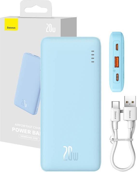 Actual product image Baseus Airpow 10000 mAh 20W powerbank (blue) (10000 mAh, 20 W, 37 Wh)