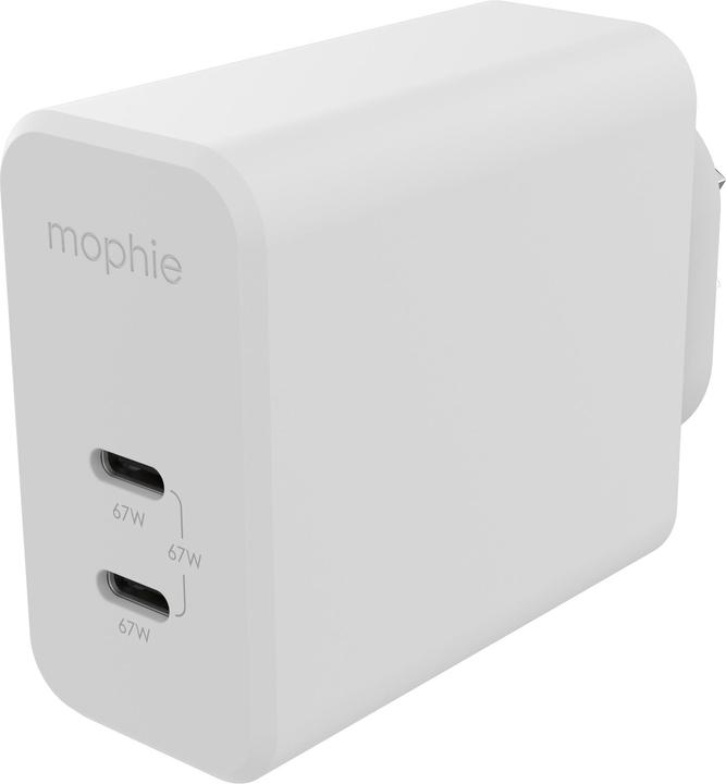 mophie 409909306, Intérieure, Secteur, Blanc (67 W, 2 ports)
